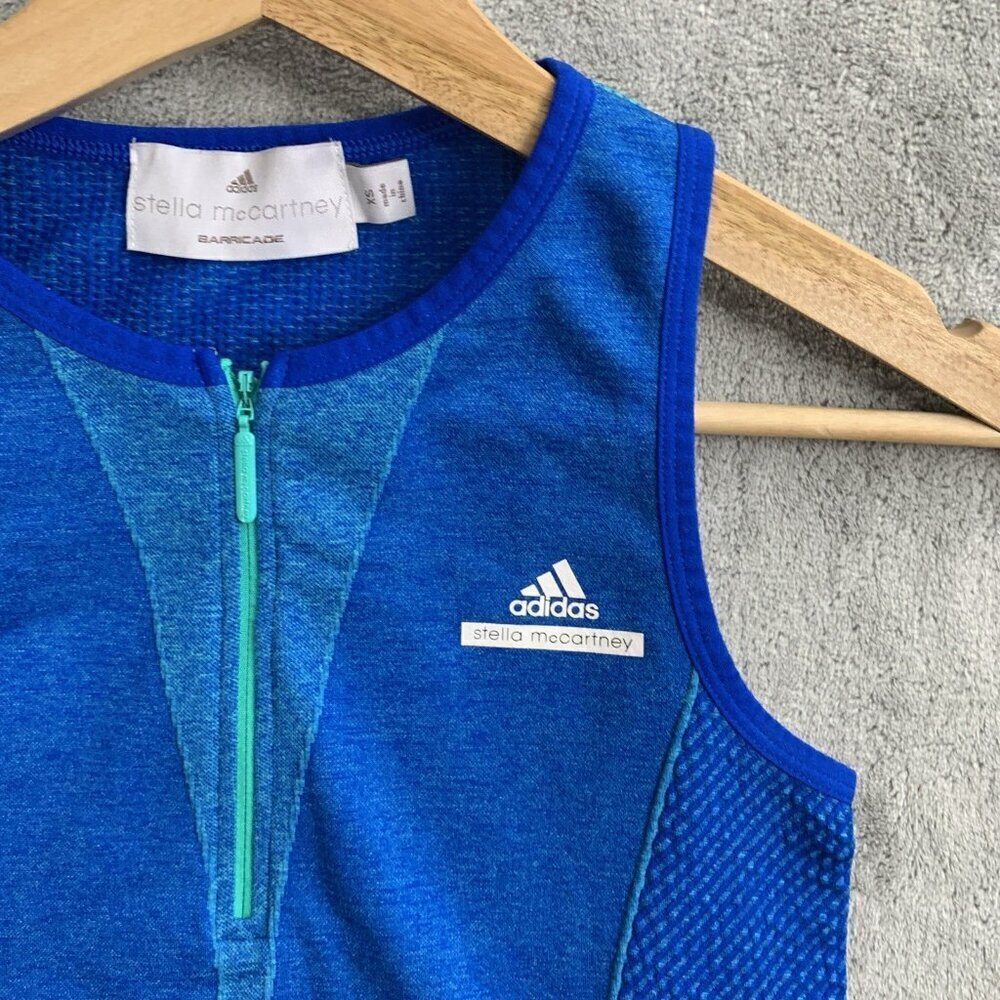 Adidas By Stella McCartney Shirt Womens XS Barricade Tank Top 1/4 Zip Athletic - Picture 6 of 9